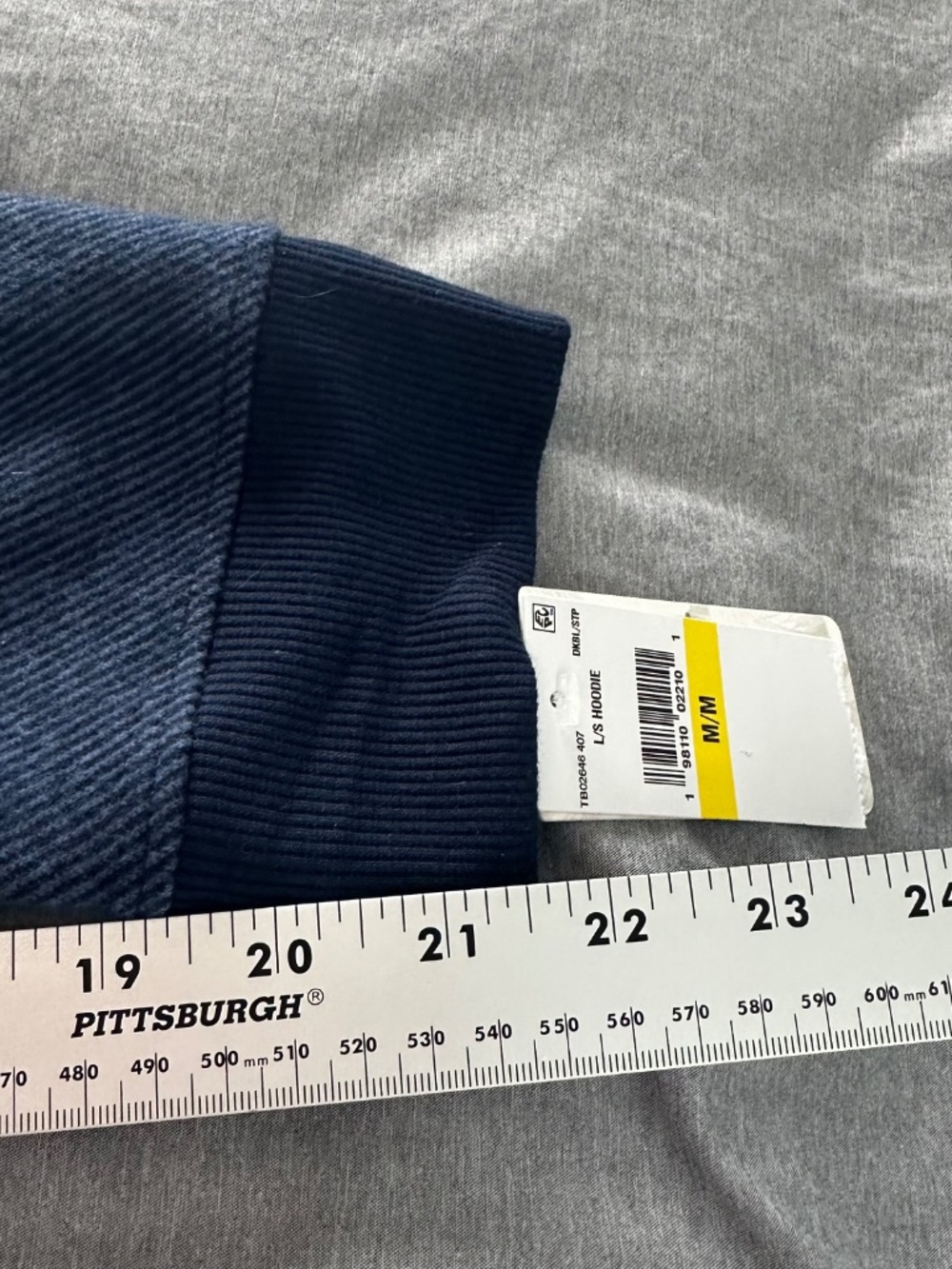 NEW Tommy Bahama Mens Medium Textured Twill Stripe Hoodie Ocean Blue - Picture 9 of 10